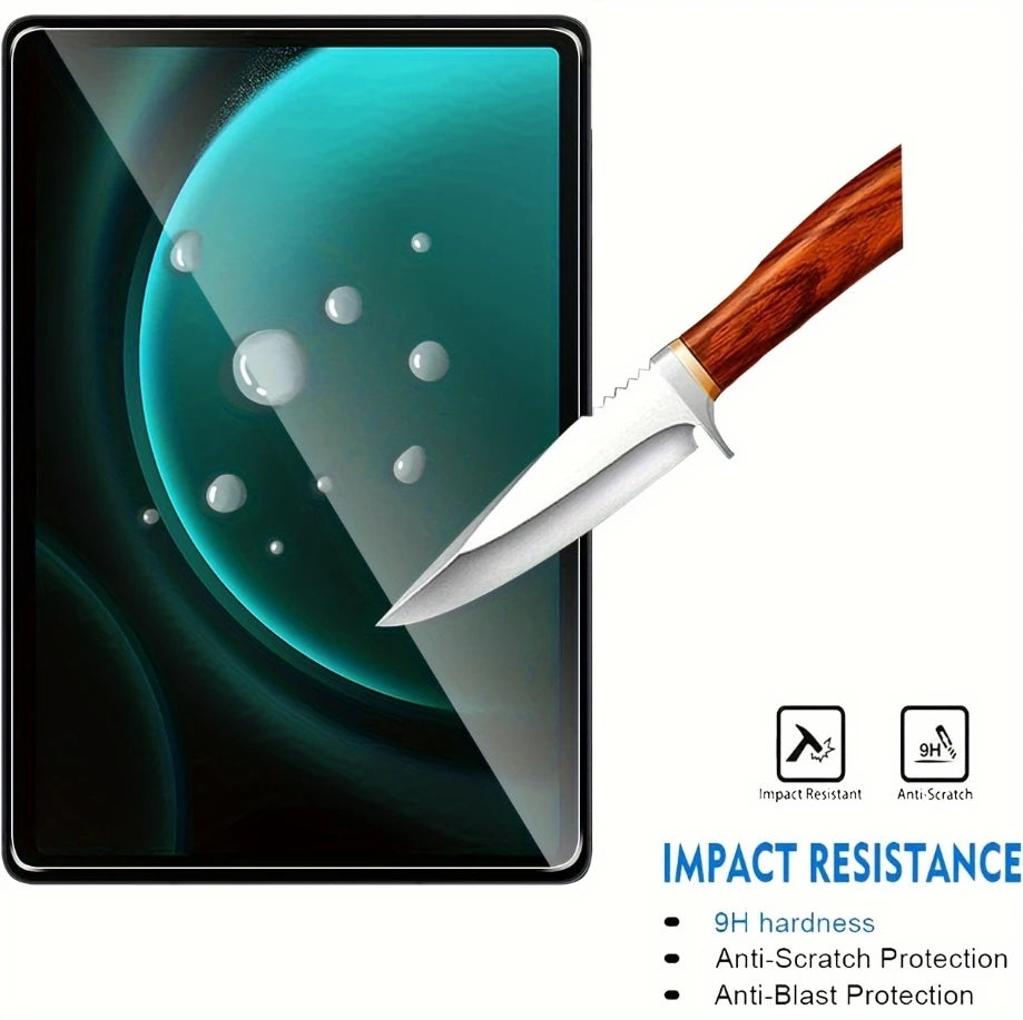 2pcs 9H Tempered Glass Screen Protector For Samsung Galaxy Tab S7 S8 S9 FE Plus 12.4'' 11.0 S5E A7 S6 Lite Tab A 10.1 A8 A9 Plus