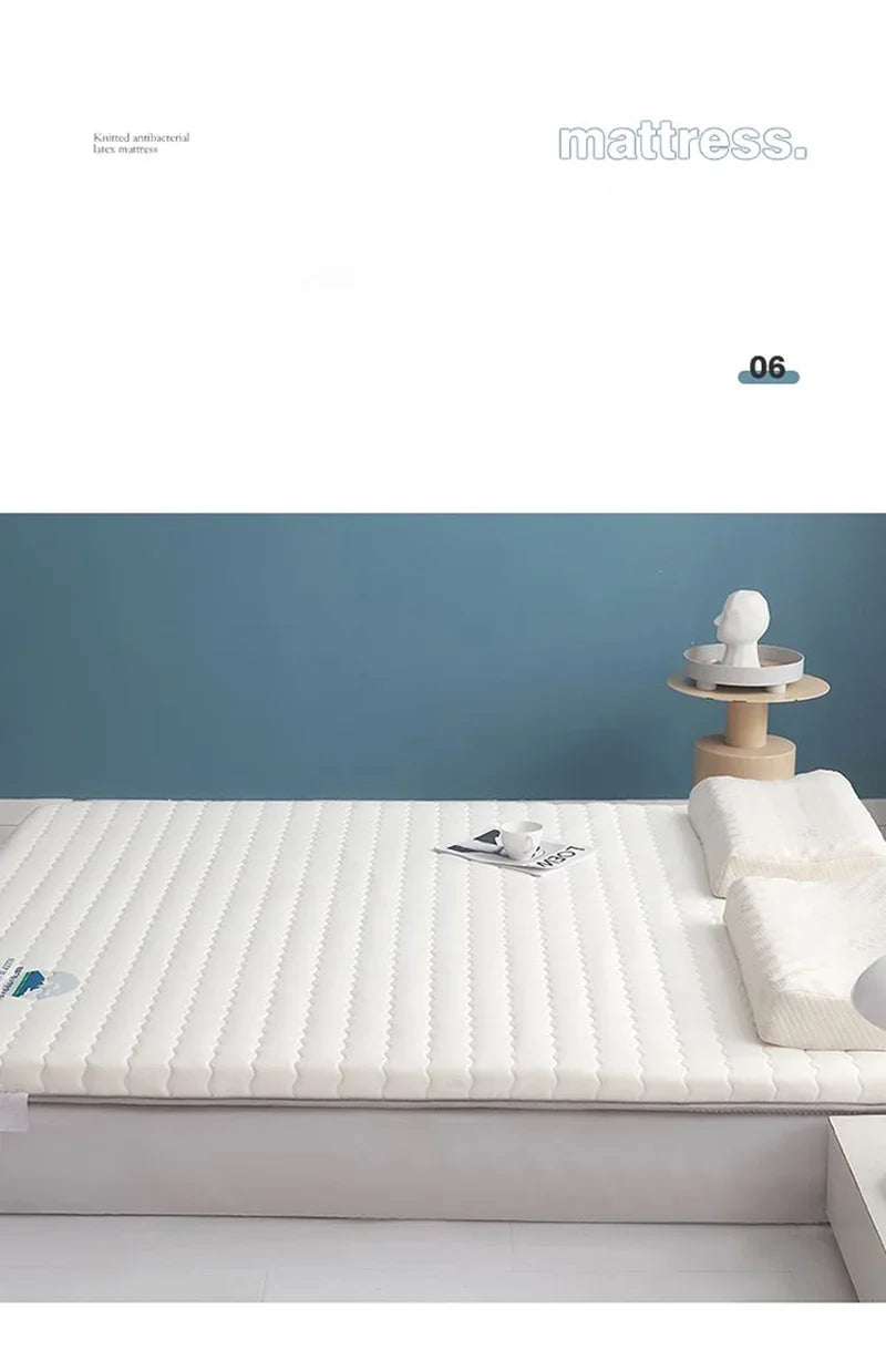 Mattress Topper  Knitted Cotton Soft Foam Tatami Mattresses Intercalated Latex Thickened Sponge Cushion Folding Mattresses Mat