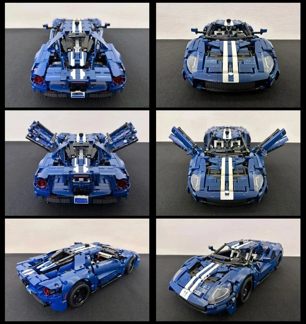 Technical MOC 42154 GT Sports Car Building Blocks 1:12 Scale Racing Vehicle Assembly Model Bricks Toys for Kids Adults Gifts