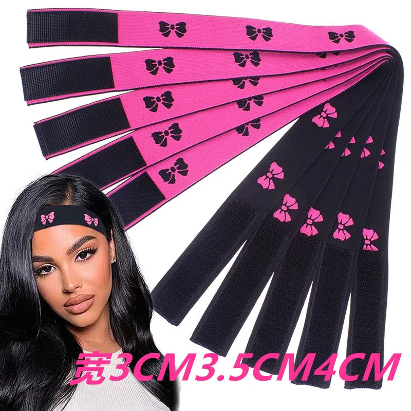1/5/10pcs Elastic Band for Wig Edges Wrap Wig Band Lace Melting Band to Lay Edges Baby Hair Edge Adjustable Wig Melt Bands