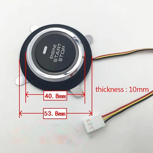 Hot Sale 1 Pc 12V Auto Replacement Car Engine Start Stop Push Button Keyless Entry Ignition Starter Switch