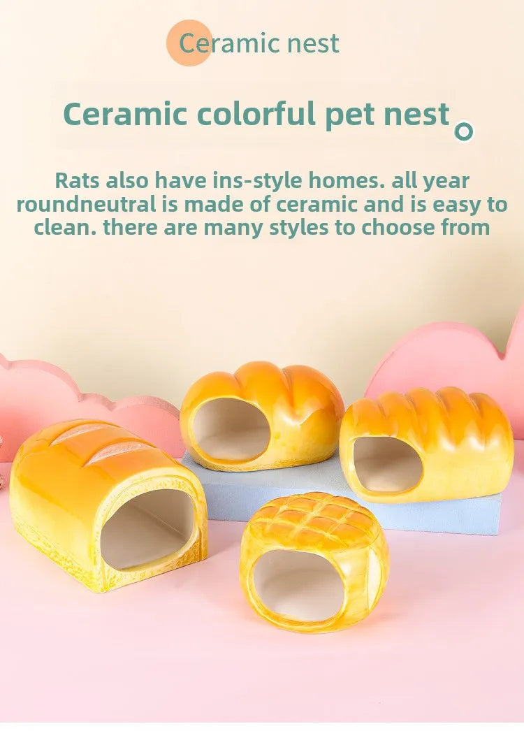 Ceramic Hamster House for Small Animals Outdoor Cave Small Animal Cool House