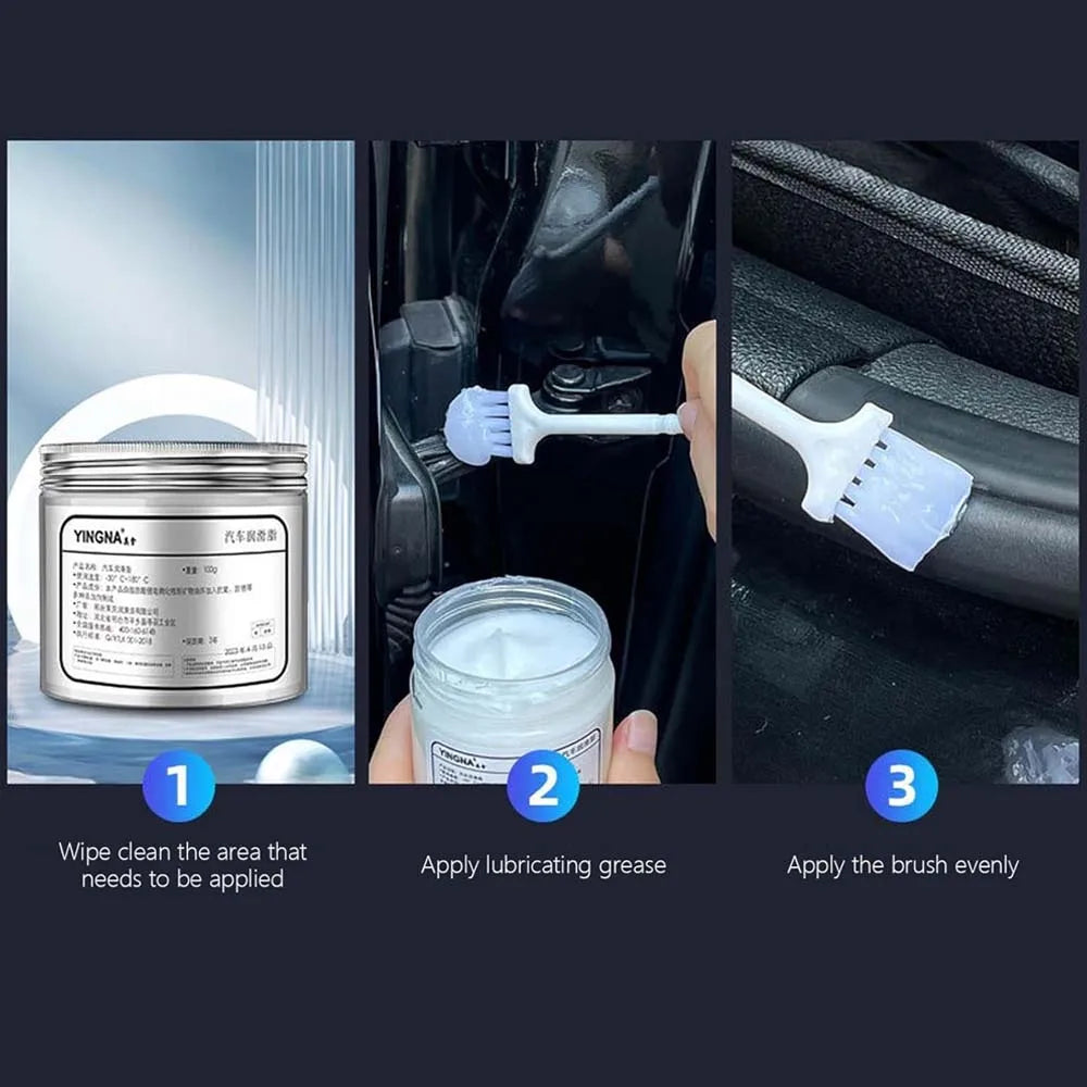 Car Sunroof Track Lubricating Grease Door Abnormal Noise Antirust Oil White Mechanical Maintenance Gear Bearing Oil Grease Kit