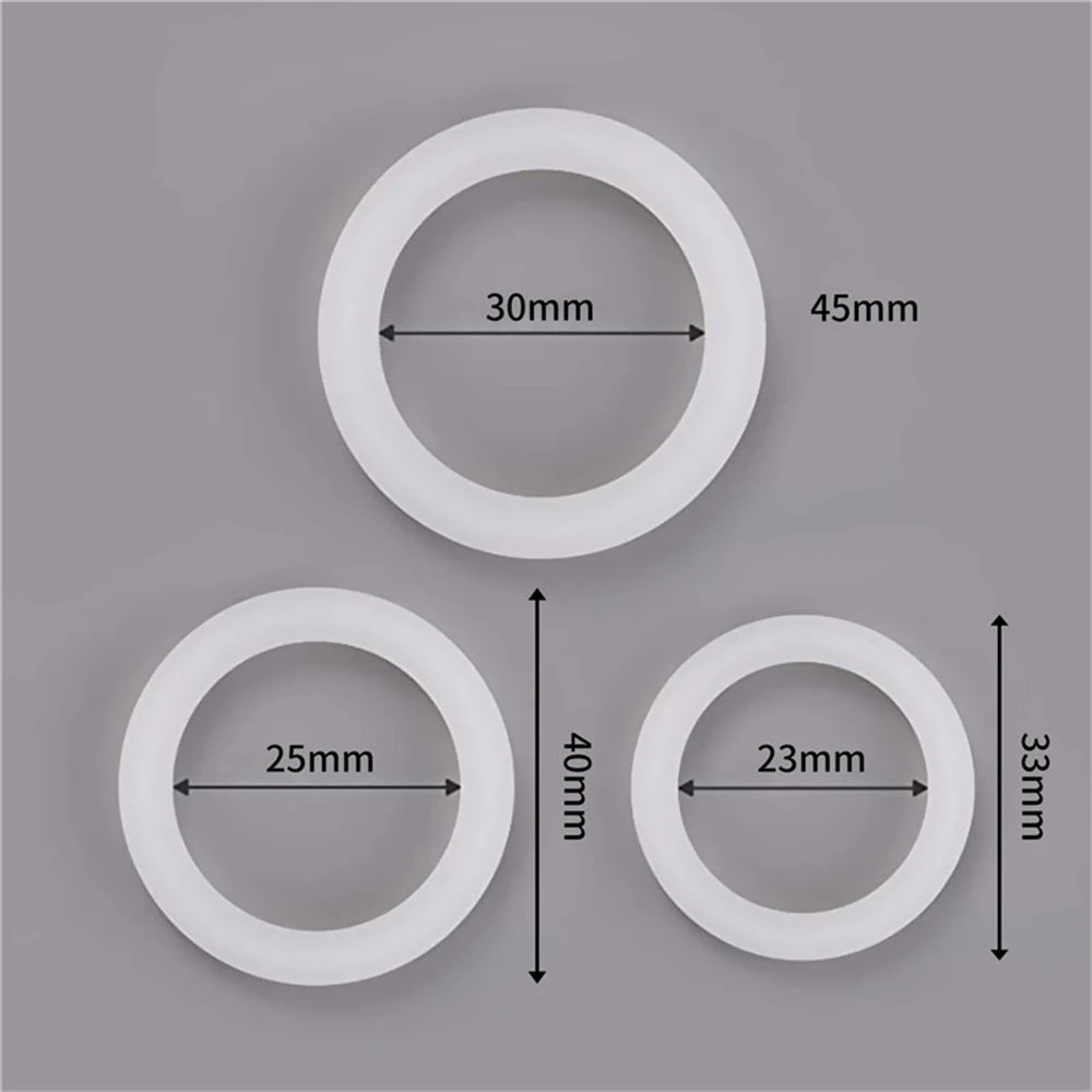 Silicone Penis Ring Set Sex Toys for Men 3 PCS Silicone Luminous Locking Ring Delayed Ejaculation for Men Adult Sex Toys