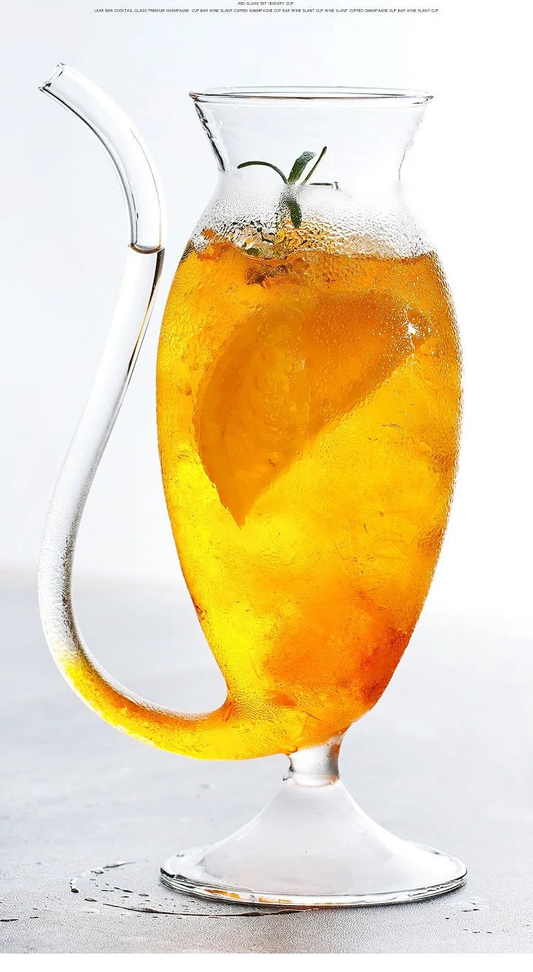 300ml Curved Straw Cocktail Glass (Per Pc)