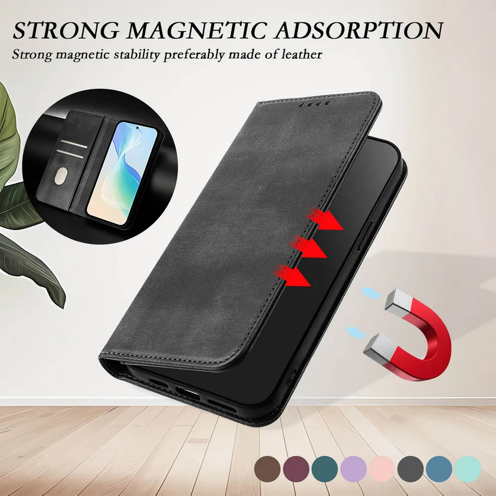 For Tecno Camon 50 Pro 2026 RFID Leather Wallet Funda for Tecno Camon 40 Premier Case Phone Camon 50 40 Pro Magnetic Flip Cover