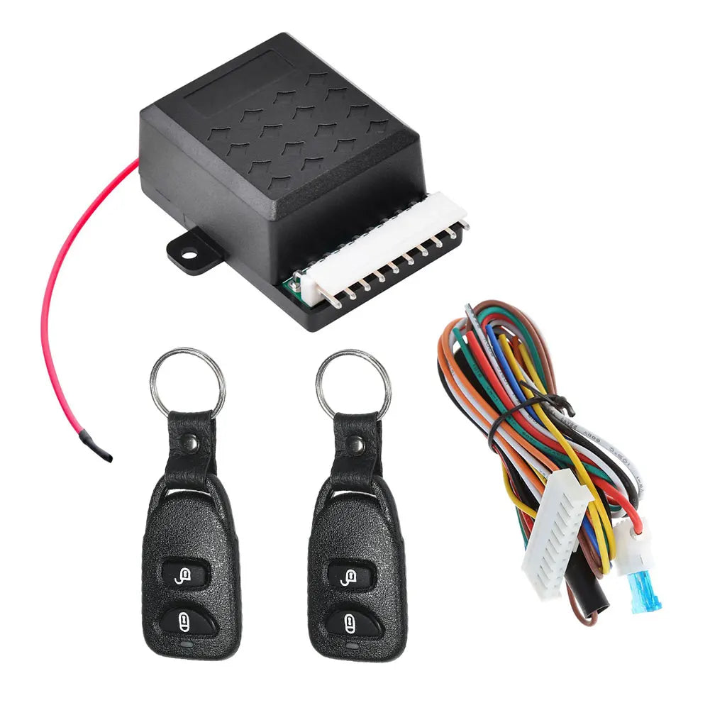 12V Vehicle Keyless Entry System Universal Vehicle Door Lock Anti-Theft System Portable Car Auto Remote Switch Lock Kit