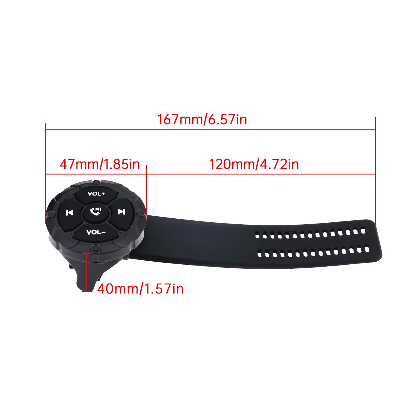 AD 5 Key Wireless Remote Controller Button Helmet Earphone Motorcycle Bike Handlebar Car Steering Wheel Control Media