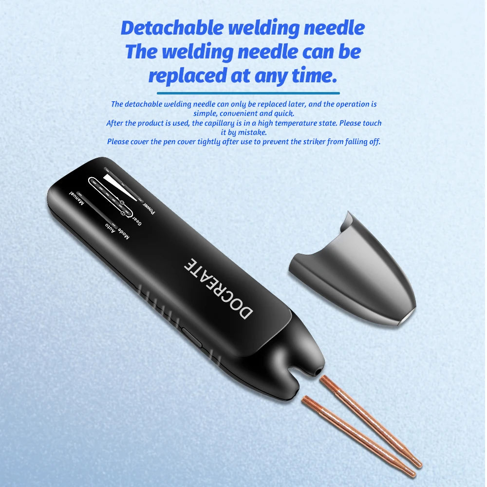 Docreate Color screen portable handheld small spot welder 18650 mobile phone lithium battery nickel plate collision welding