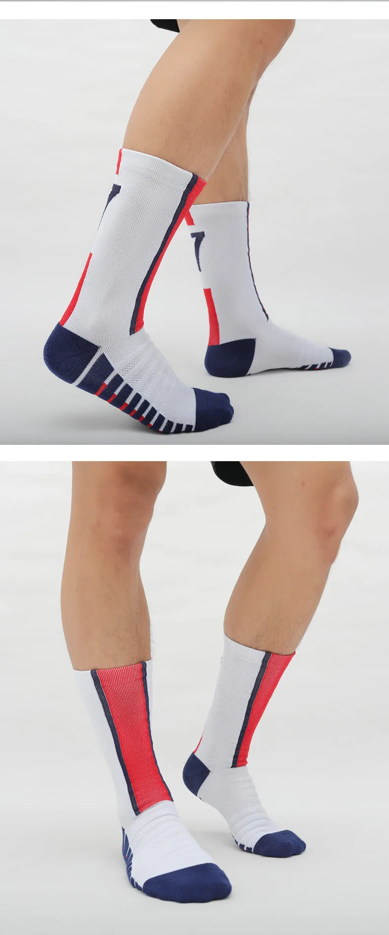 High Qality Number 30 7 Football Socks Adult Men Non-Slip Soccer Sports Outdoor Jog Running Cycling Fast-drying Breathable Sock