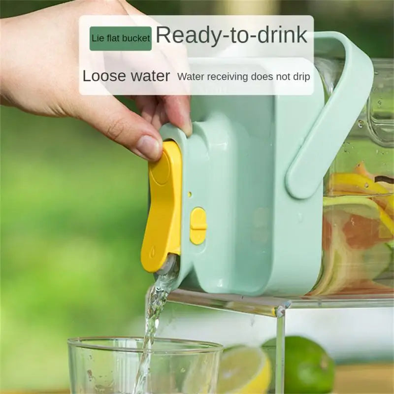 2-3.5L Cold Water Kettle In Fridge Cold Bubble Bottle Kettle Fruit Tea Bucket Large Capacity Beverage Bucket Summer Cold Drinks