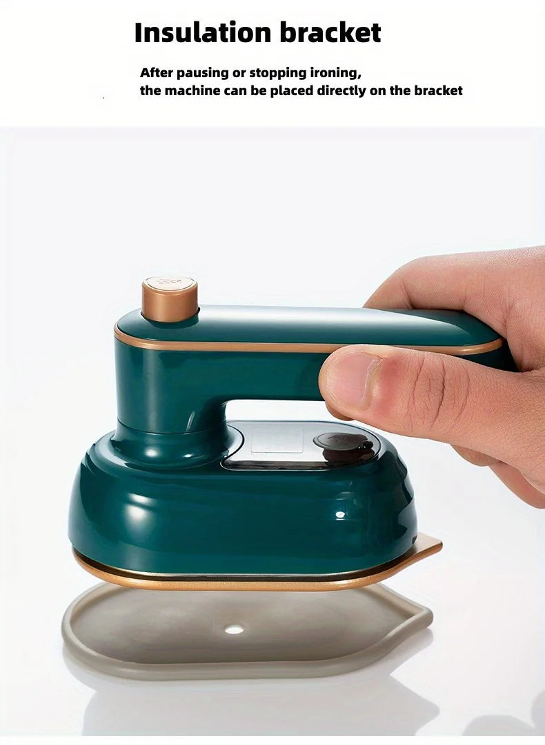 compact handheld steam iron -180 ° rotation, foldable design - convenient for travel and quick makeup repair - ultimate clothing