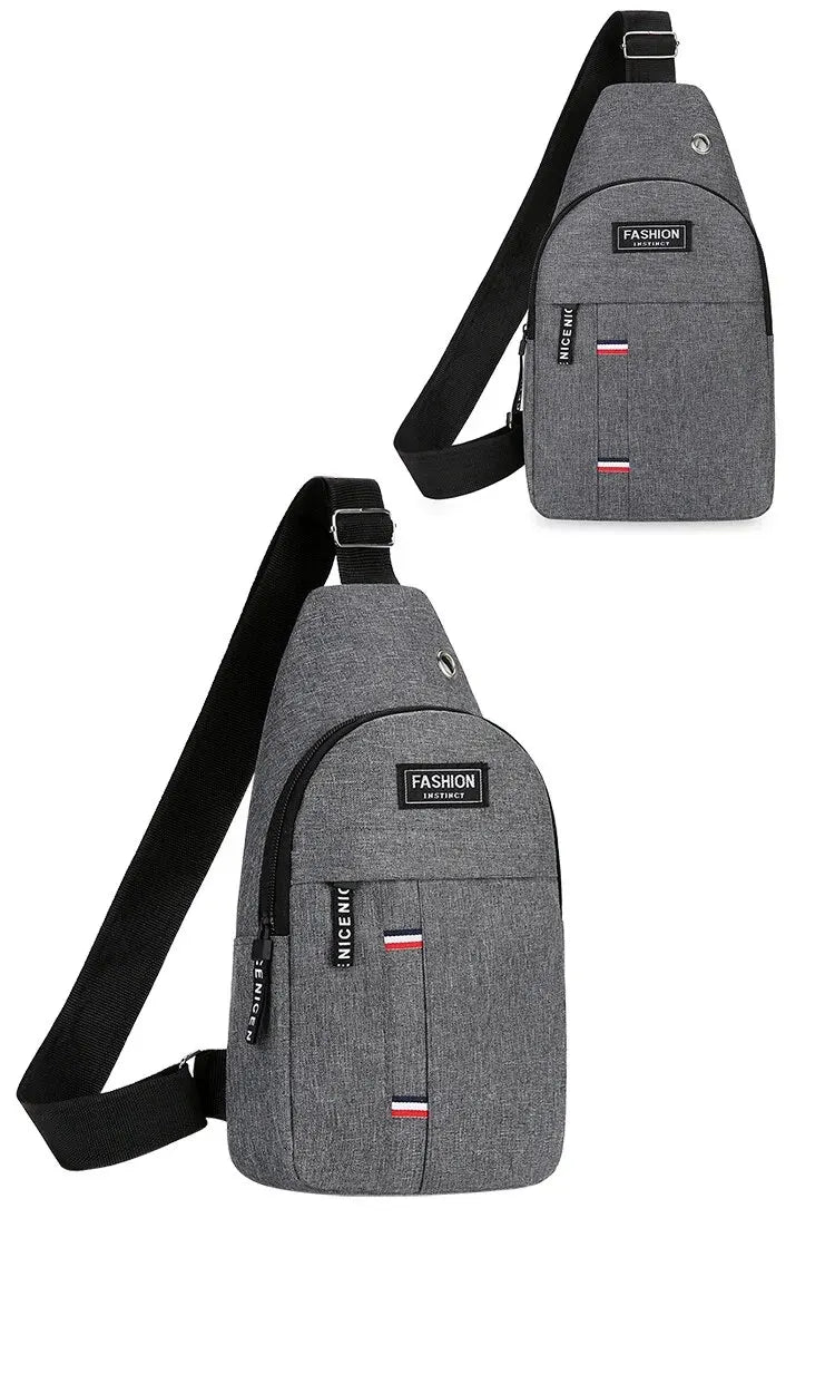 New Men Shoulder Bags Chest Bag Multifuncional Crossbody Bags Travel Sling Bag Men's Chest Bag Cross Body Chest Bag for Men Bag