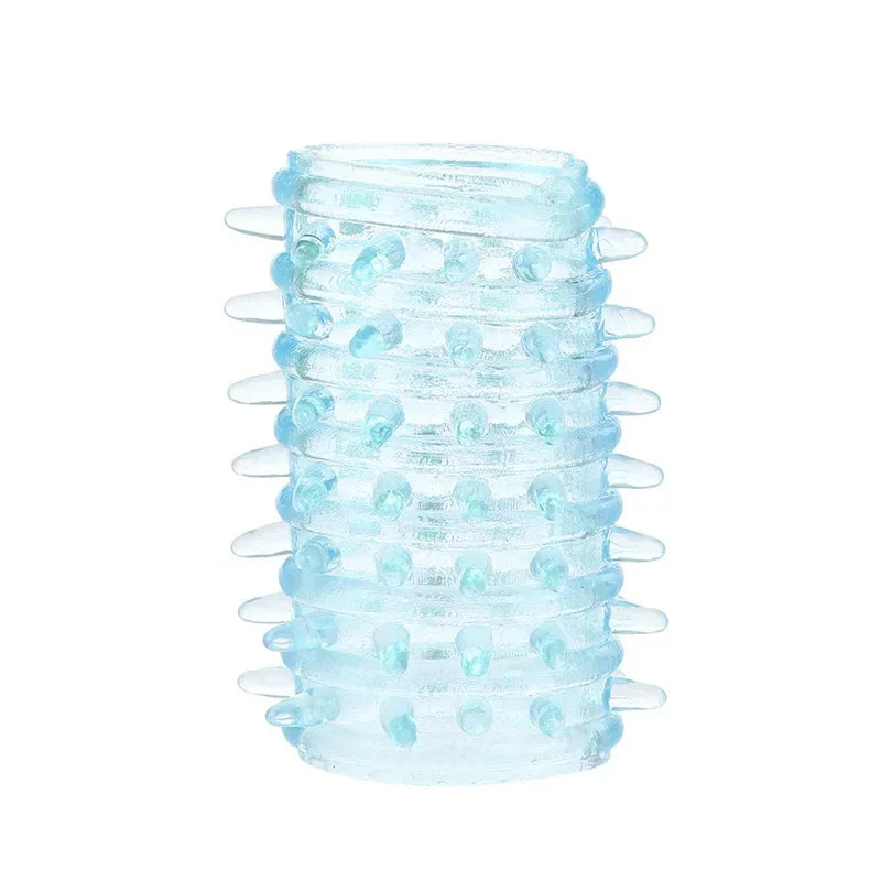 Male Silicone Penis Sleeve 1 Pcs Cock Ring Extender Men Ejaculation Lock Delayed G-spot Massage Reusable Adult Sex Product