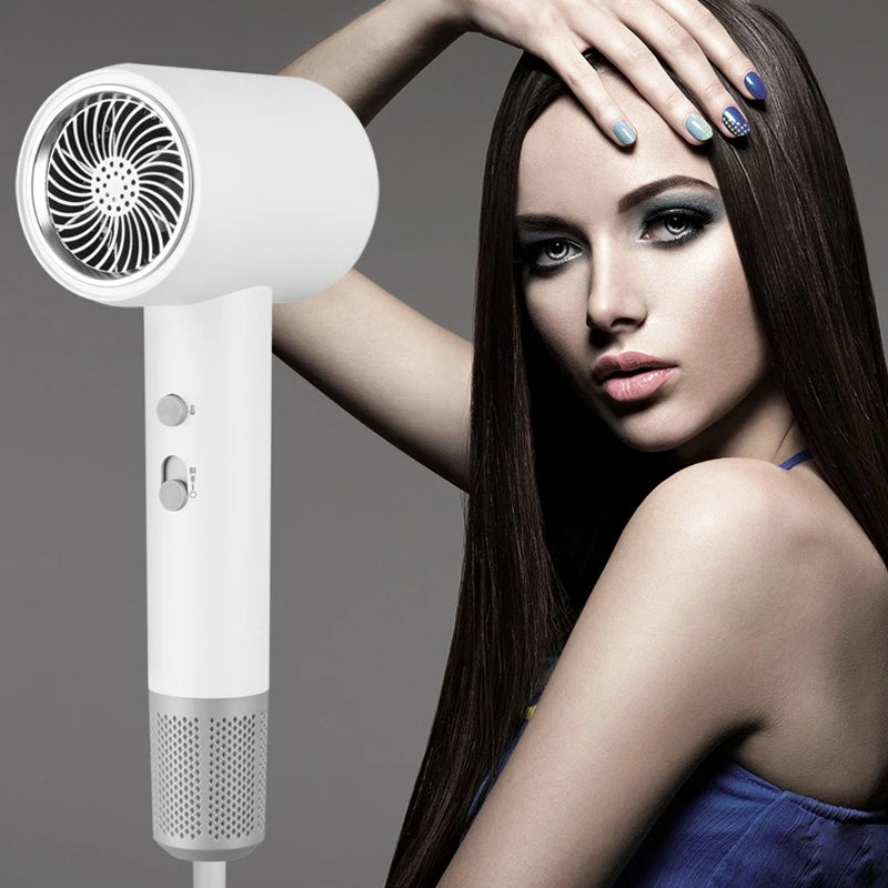 Professional Hair Dryer Hot Cold Wind Air Brush Hairdryer Negative Lonic Blow Dryer Strong PowerDryer Salon Tool 2000W 3th Gear