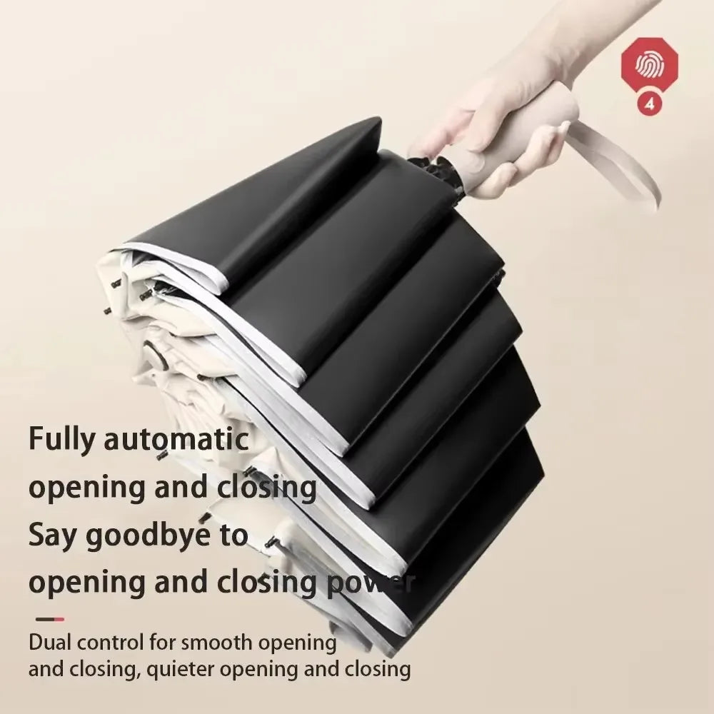 2025 NEW Fully automatic reverse umbrella large men's umbrella folding umbrella women's high-end sun protection umbrella