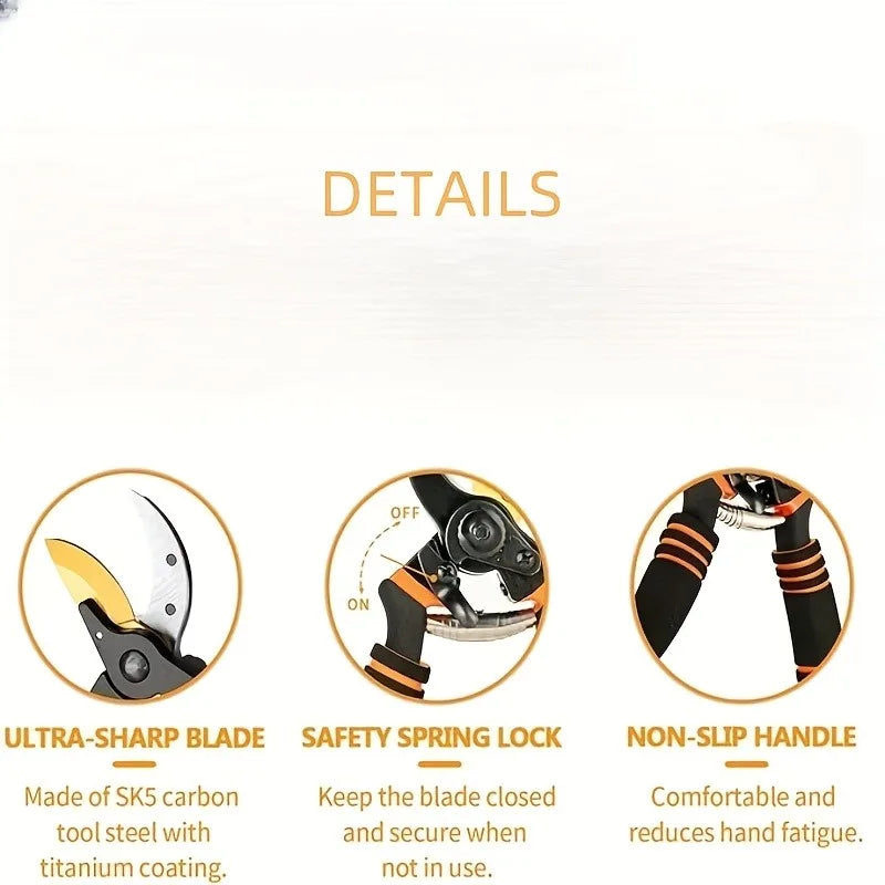 Toughbuilt Pruning Shears Garden Hand Tools Farming Scissors Fruit Picker Garden Pruner Gardening Shears Gardening Tools