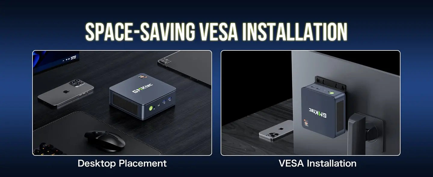 GMKtec M5 Plus Ryzen 7 5825U Mini PC Windows 11 Pro DDR4 Dual Channel NVMe M.2 SSD WIFI6E BT5.2 Desktop Office Gaming Computer