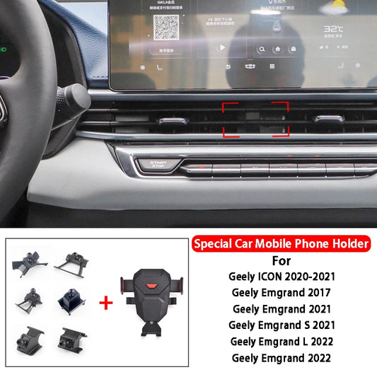 360 Rotate Degree Phone Car Holder Mount Dashboard Mobile Phone Holder GPS Car Stand For Geely ICON Emagrand Emagrand S/L