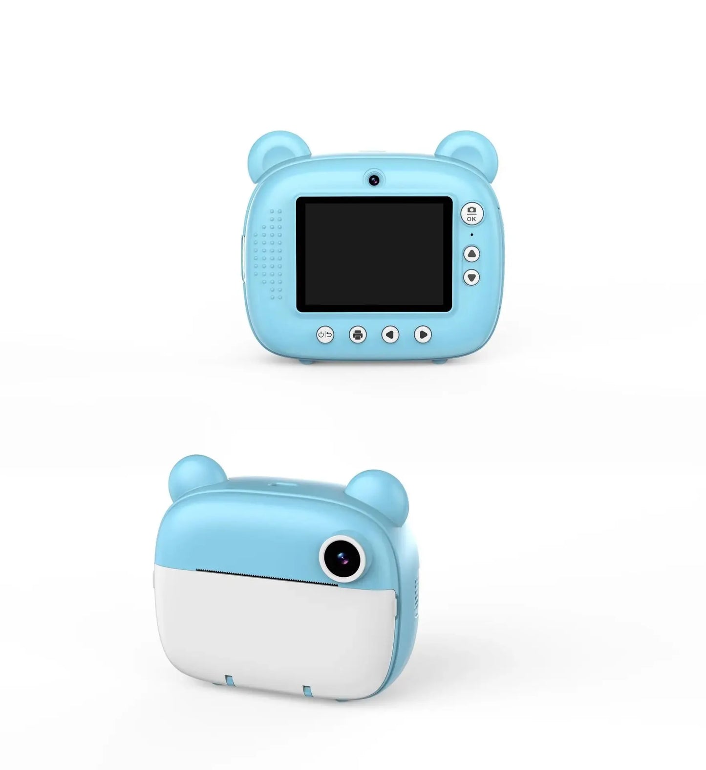 Children's Camera LCD Screen 2.4 Inches Supports 32G Memory Battery Life 1000 MAh Instant Printing Camera Supports Video Games