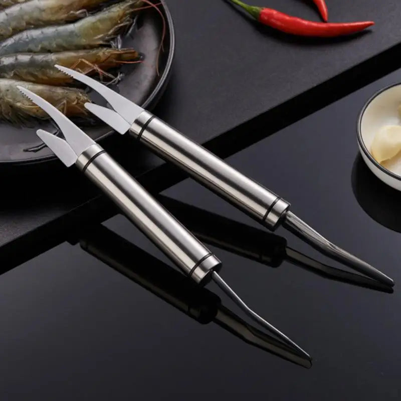 2024 Shrimp Peeler Knife 304 Stainless Steel Prawn Devein Peel Shrimp Knife Multifunction Lobster Shell Peel Tool Seafood Tool