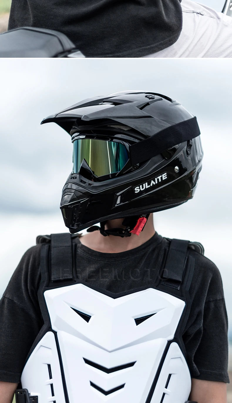 Motocross Body Armor Motorcycle Jacket Motocross Moto Vest Back Chest Protector Off-Road Dirt Bike Protective Gear