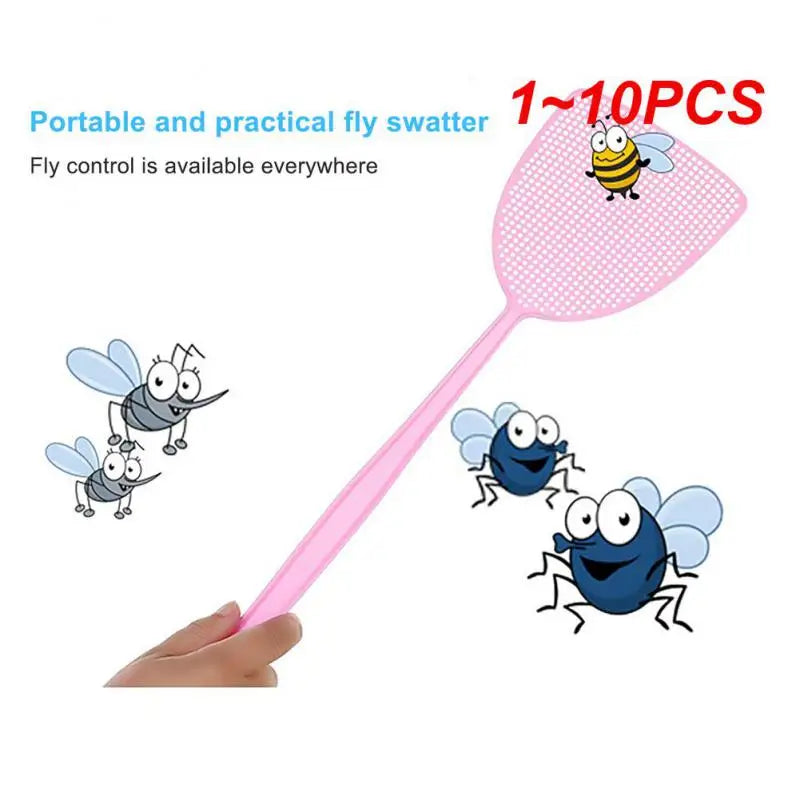 1~10PCS Plastic Fly Swatter Beat Insect Flies Pat Anti-mosquito Shoot Fly Pest Control Mosquito Tool Home Kitchen Accessories