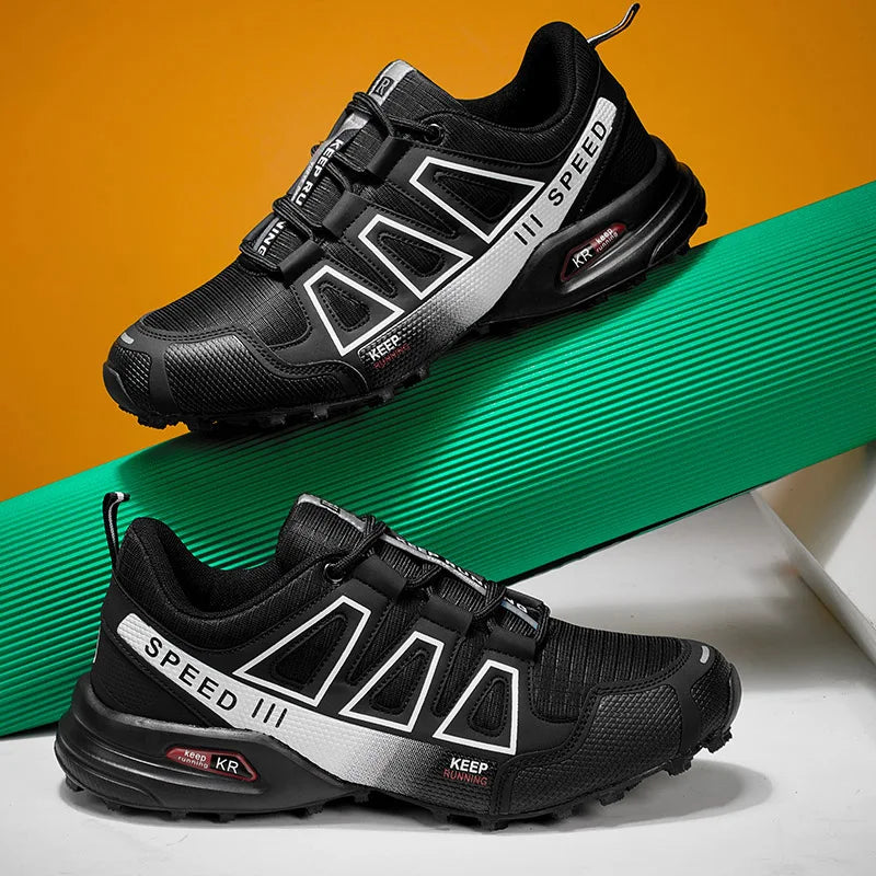 Men's Outdoor Hiking Shoes Off-Road Non-Slip Anti-Collision Breathable High-Quality Men's Boots Lockless Casual Cycling Shoes