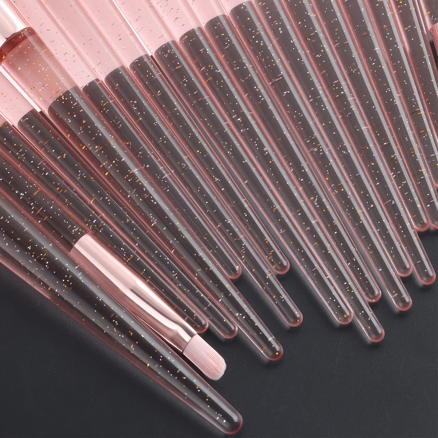 Makeup Brush Sets with bag&Makeup Brush Cleaning Tool, 20pcs Plastic Classic Multifunctional Makeup Brush for Professionals