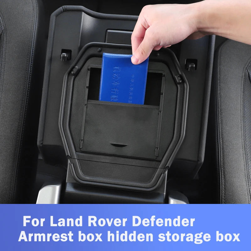 For Land Rover Defender 90 110 2020 2021 2022 Car Center Console Organizer Hidden Storage Box Stowing Tidying Parts Car Interior