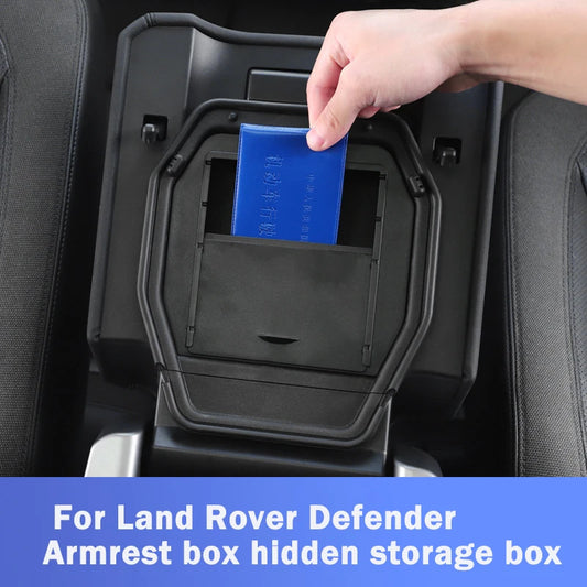 For Land Rover Defender 90 110 2020 2021 2022 Car Center Console Organizer Hidden Storage Box Stowing Tidying Parts Car Interior