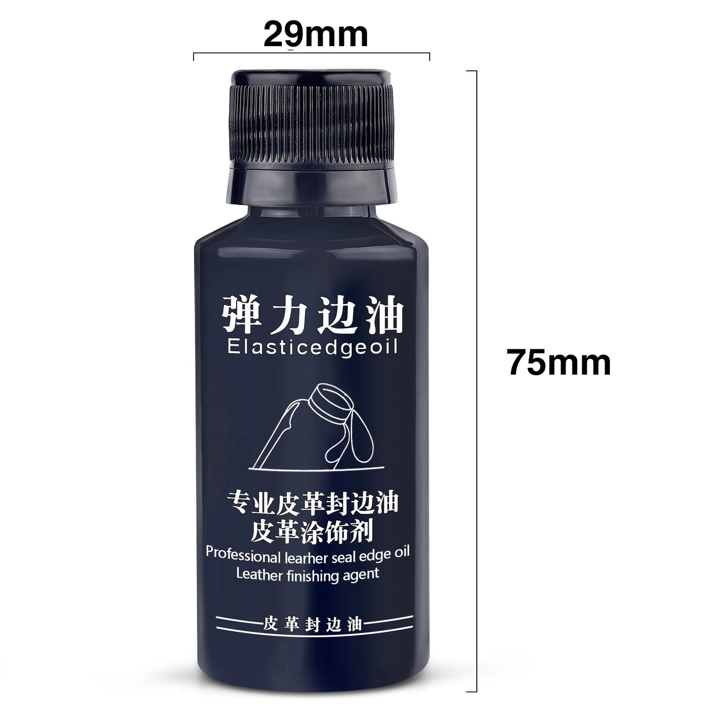 30ml Stretch Matte Elastic Edge Sealing Oil Leather Dye Coloring Coats Edges Repair Wrap Liquid DIY Leather Craft Paint Pigment