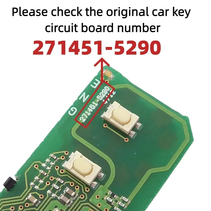 For Toyota Venza Prius C Prius V 4Runner 2009-2018 314.3MHz HYQ14ACX Board: 271451-5290 Smart Card Remote Key Fob Keyless Entry
