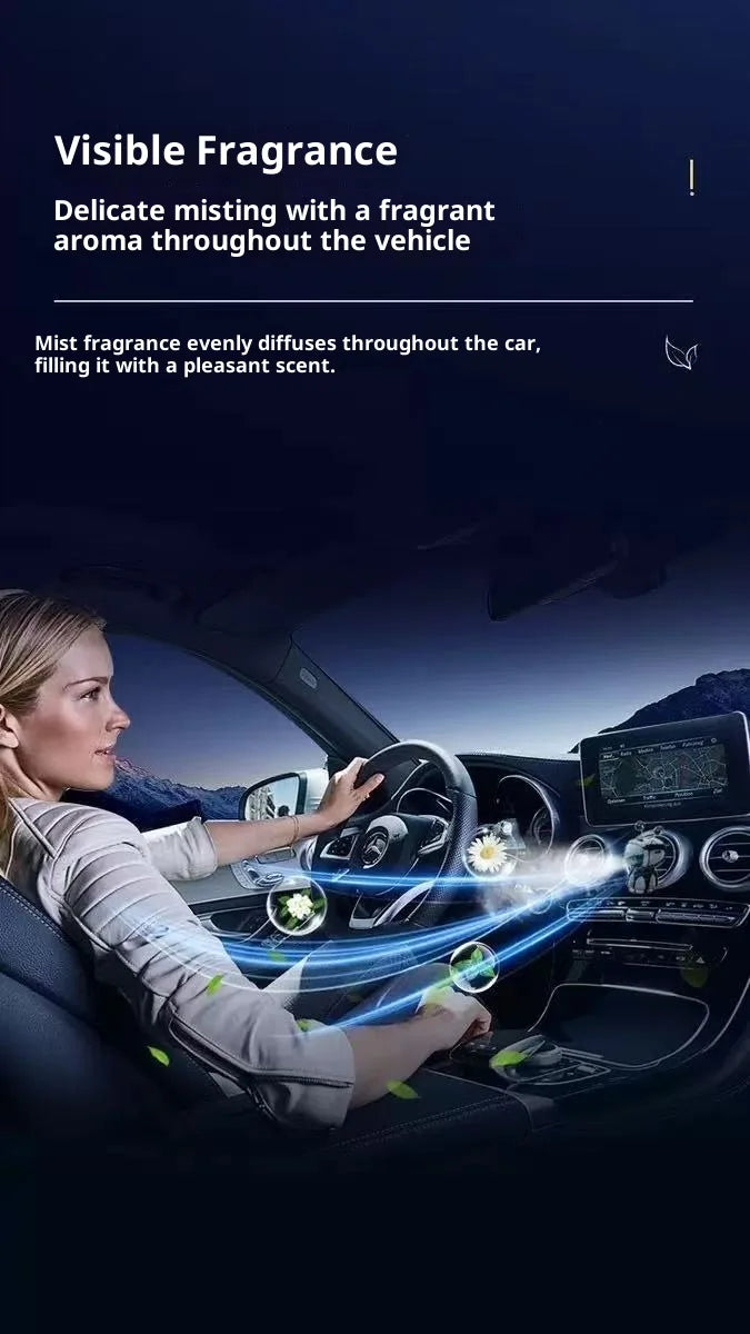 Creative Car Smart Aromatherapy Diffuser - Robot-shaped Aromatherapy Ornament, Air Freshener with Long-lasting Light Fragrance