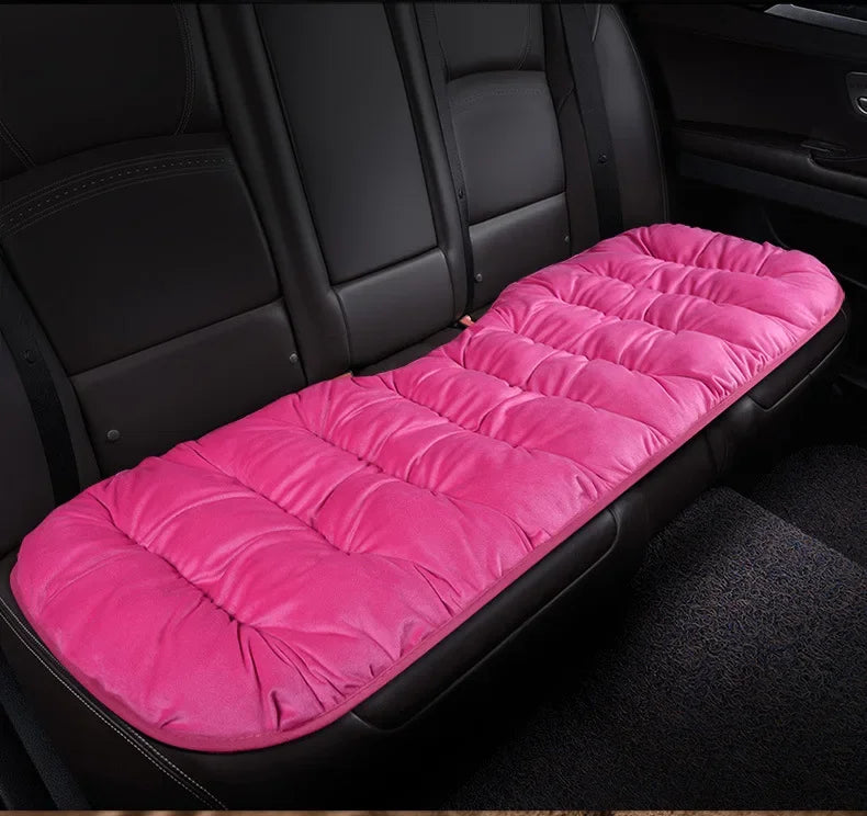 Winter Car Seat Cover with Back Pad Warm Slip-resistant Car Seat Cushion Chair Protector Universal for Suv Pick-Up Truck Sedan