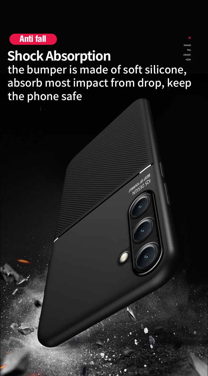 For Samsung Galaxy S26 S25 S24 S23 Plus Ultra Magnetic Case For Samsung S26 25 Edge S25 S24 S23 FE Matte Anti Slip Phone Case