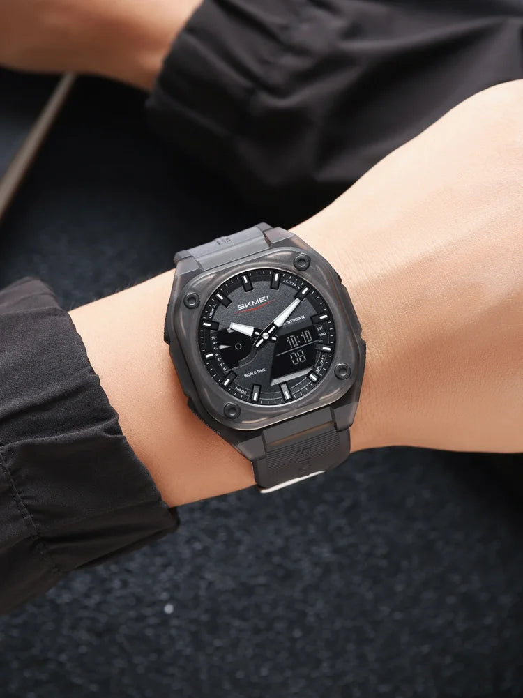 SKMEI 2328 New Original Sports Digital Electronic Watch Dual Display Multi Functional Men's Waterproof Clock relógios masculino