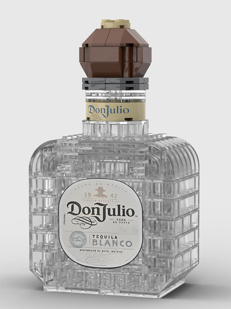 No Box Creative Whiskey Bottle Building Blocks, 3D Puzzle DIY Model Kits for Adults, Home Bar Decoration, 10 Styles Available