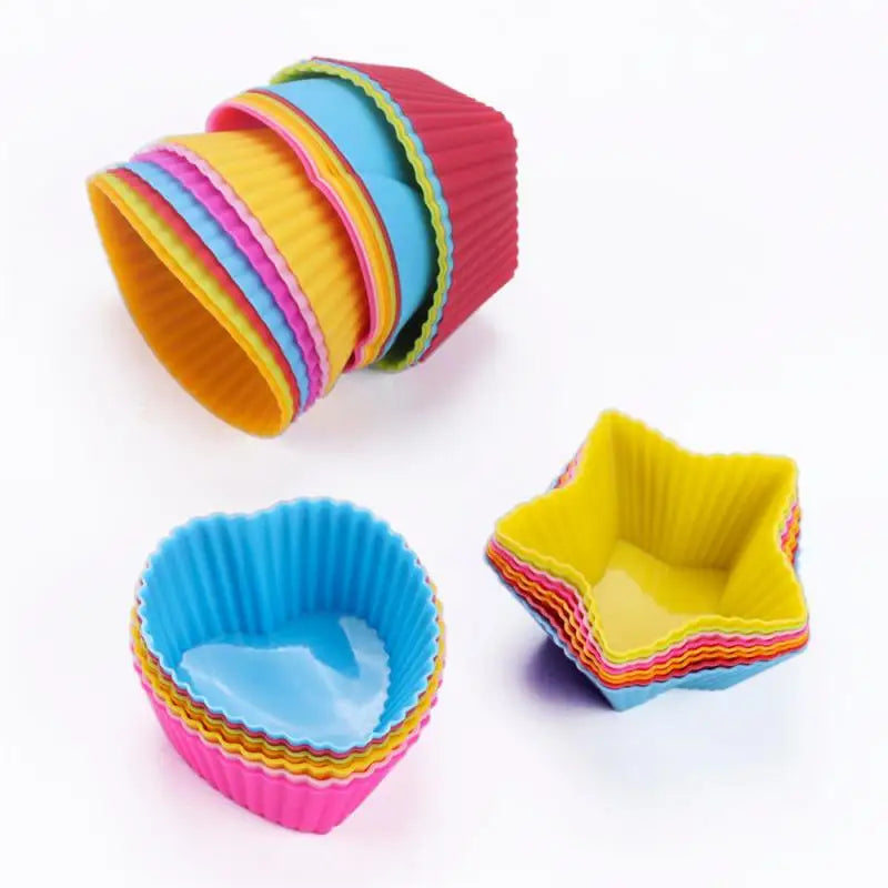 2024 Silicone Muffin Liners Reusable Cupcake Liners For Muffin Pan Non-Stick Baking Cups Silicone Cupcake Kitchen Baking Mold