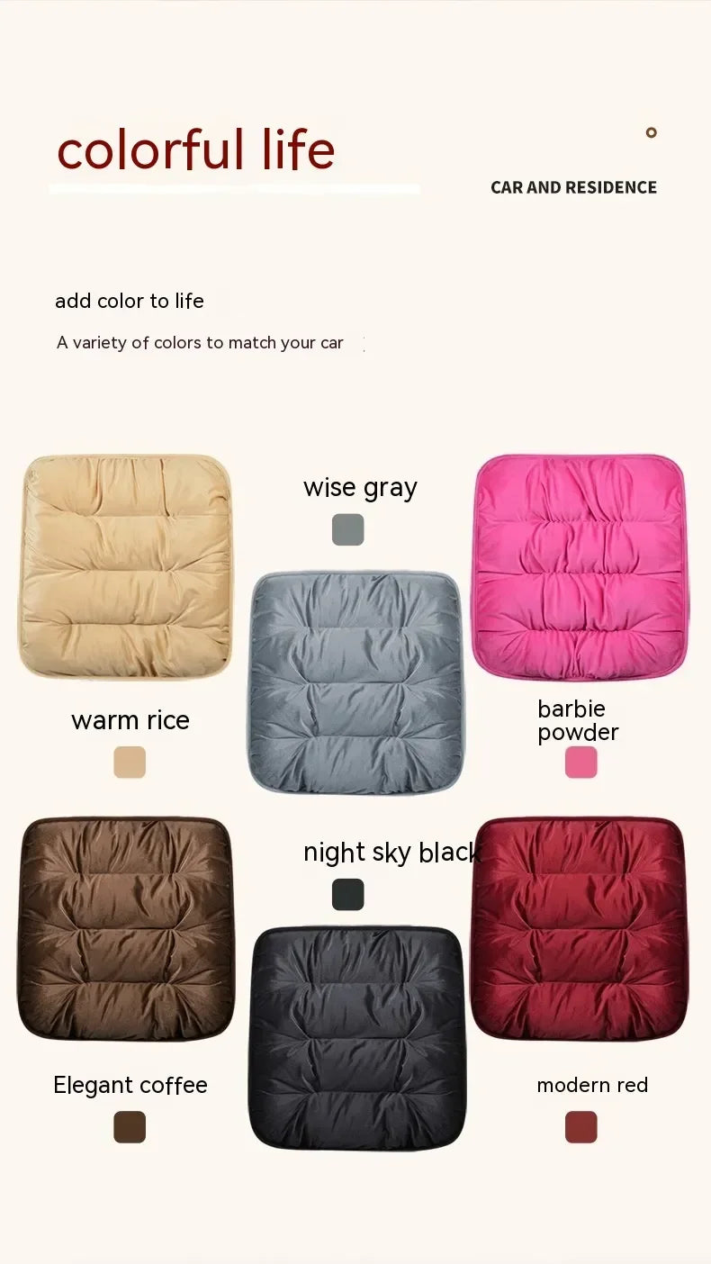 Winter Thickened Car Seat Cover Non-slip Comfortable Warm Seat Cover Seat Protector Car Front/rear Seat Cushion Accessories