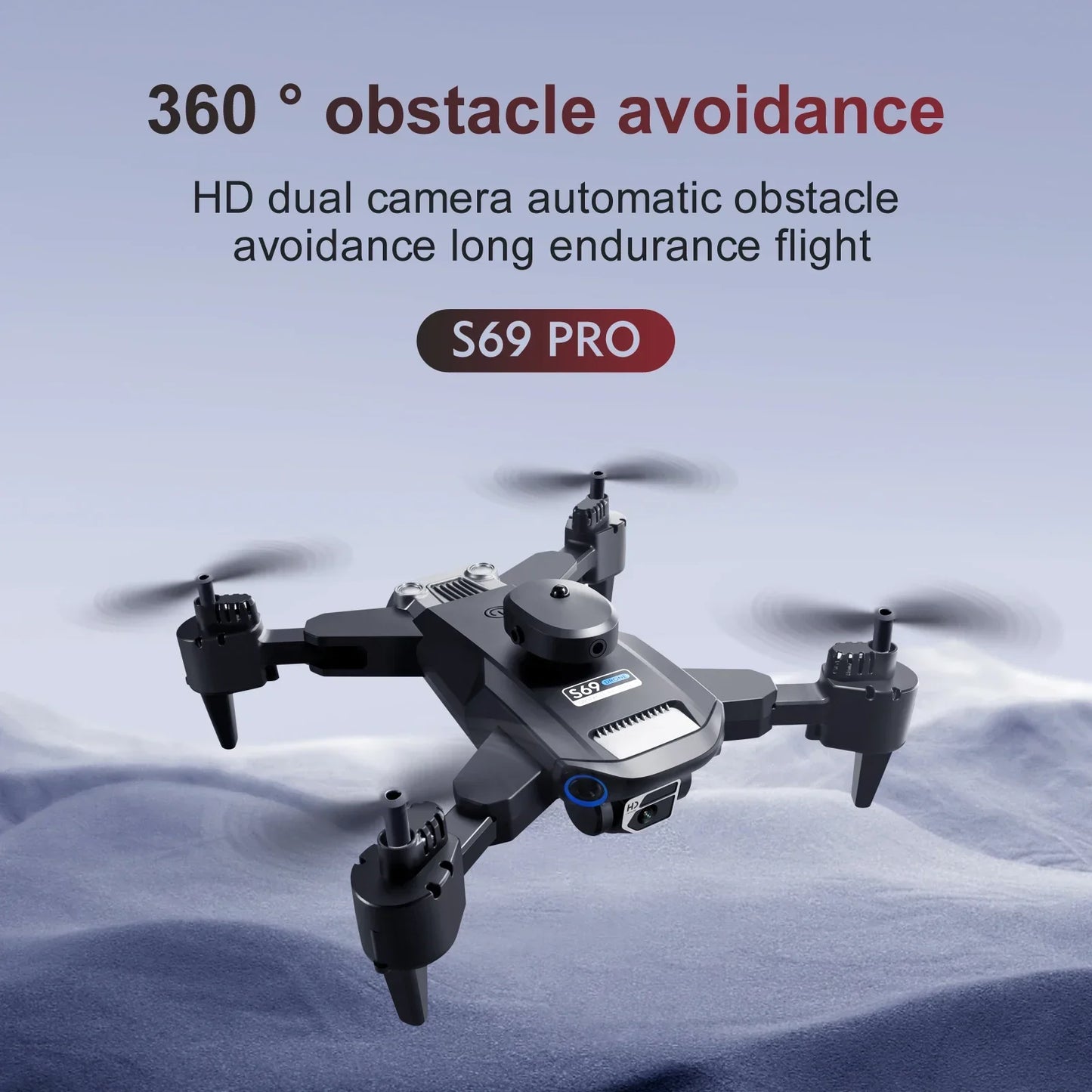 S69MAX Drone 4K Professional 8K With Wide Angle Dual HD Camera Foldable RC Helicopter WIFI FPV Height Hold Quadcopter Toys Gifts