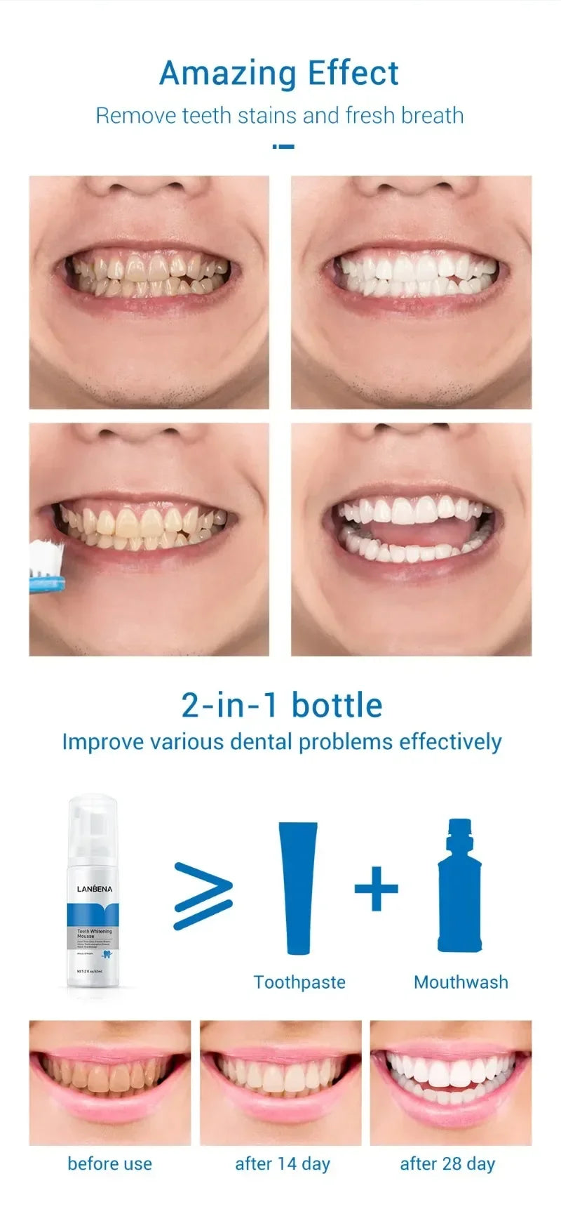 Teeth Whitening Essence Remove Against Dental Caries Plaque Stains Serum Fresh Breath Oral Hygiene Dental Tooth Cleaning Tools
