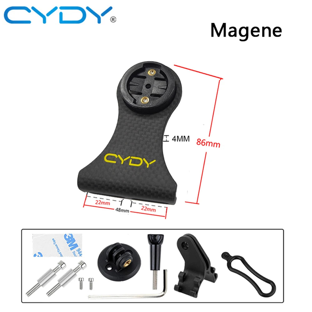 CYDY Carbon 3K Garmin Support For Bicycles Bryton Rider Whaoo Catey XOSS IGPSPORT MAGENE light holder MTB GPS Bike GOPRO Mount