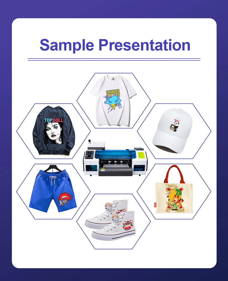 A3 XP600 DTF Impresora Directly Transfer Film Printer XP600 DTF T-shirt Printing Machine with White Ink Circulate DTF Printer A3