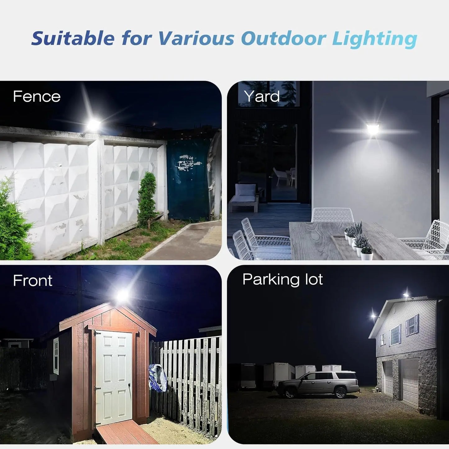 Solar outdoor light with motion sensor, waterproof wide-angle floodlight, safety light with remote control, courtyard path light