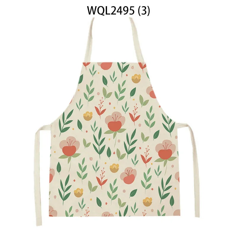 Plant Apron Kids Apron Kitchen Household Item Aprons Adult Hair Pinafore Custom Logo Kitchen Supplie Tablier Aprons 55-68cm