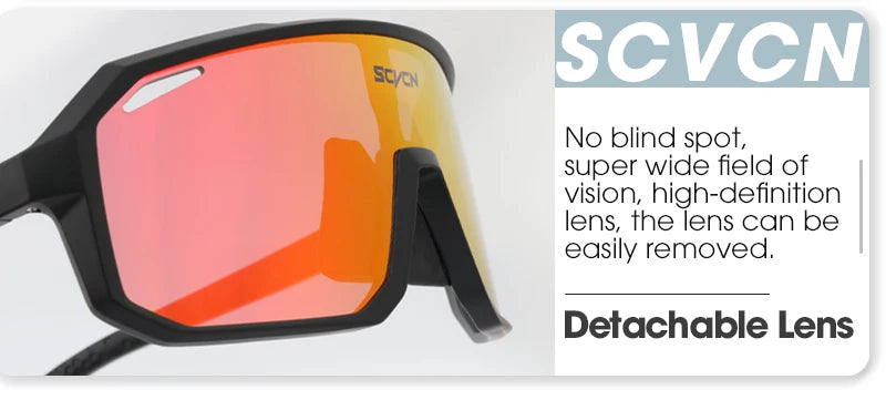 SCVCN Cycling Sunglasses Men MTB Road Driving Bike Glasses Outdoor Sports Women Bicycle Cycling UV400 Protective Glasses New
