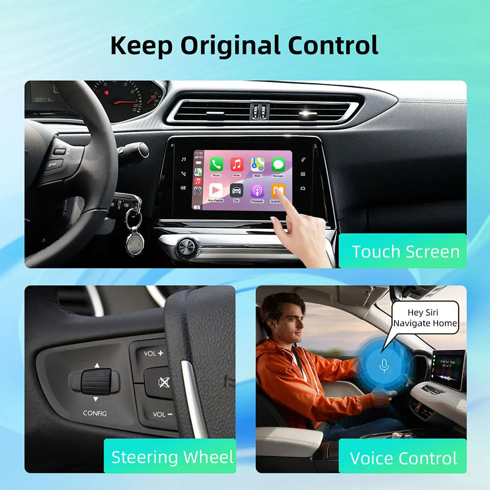 Wireless Carplay Android Auto Fits For Peugeot&Citroren SMEG&MRN NAC 208 308 508 3008&C4 DS3 DS4 DS5 Reverse Camera