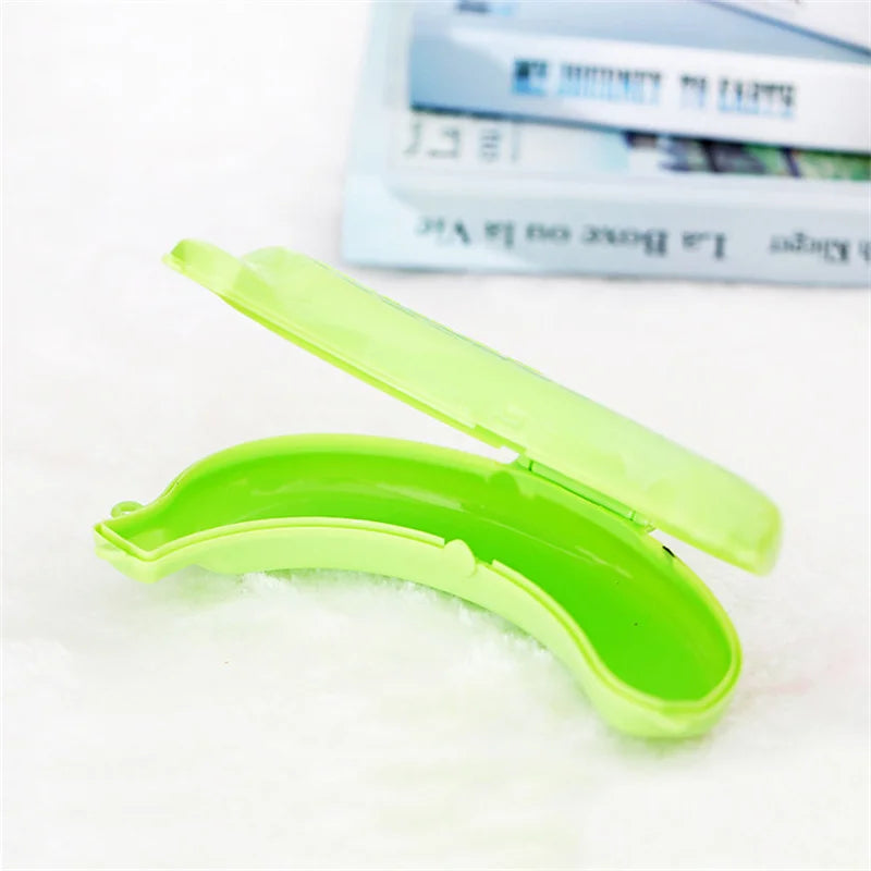 Banana Trip Outdoor Travel Storage Box Cute Banana Case Protector Container Trip Outdoor Lunch Fruit Storage Box Holder