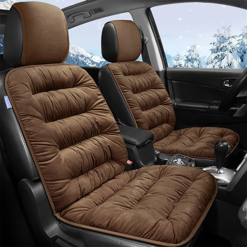 Car Seat Cushion Seat Cover General Front Rear Full Set Down Feather Breathable Protector Mat Pad Auto Accessories for Most Cars